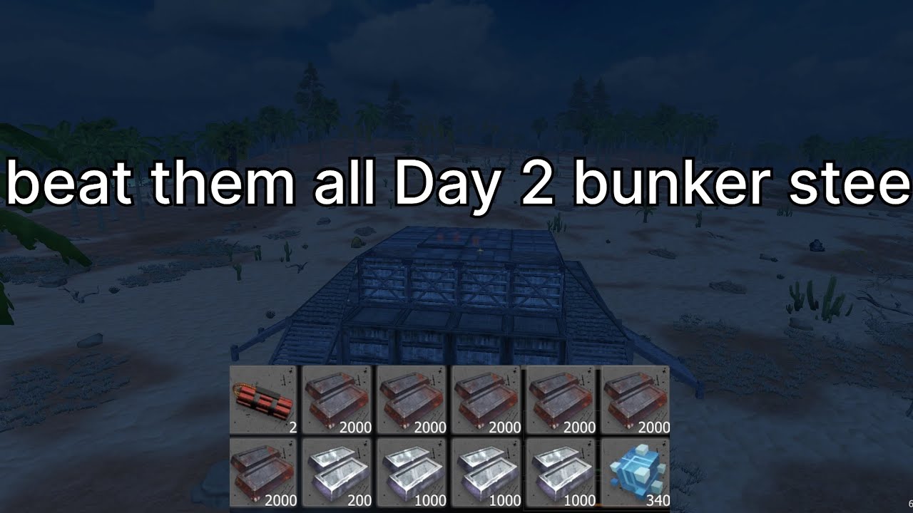 Last island of survival journey I beat them all day 1/2 full bunker steel #ldrs #lios #liosraid 