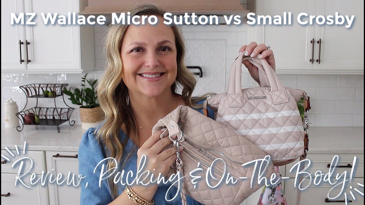 MZ WALLACE | Micro Sutton vs Small Crosby Sling! Review, Packing & On-The-Body Comparison | GatorMOM
