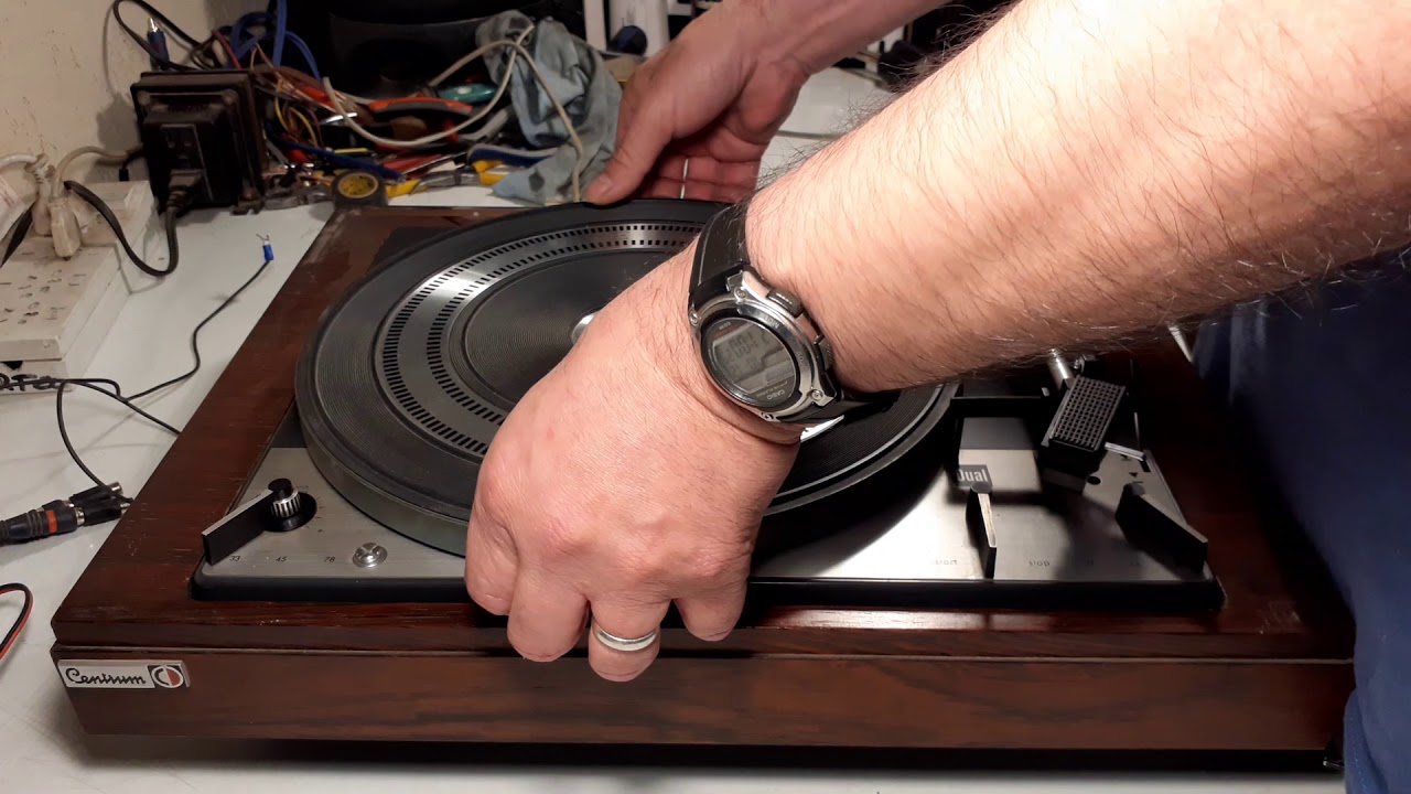 BANDEJA GIRADISCOS TURNTABLE DUAL 1219 GERMANY 1970 RESTAURACION P1