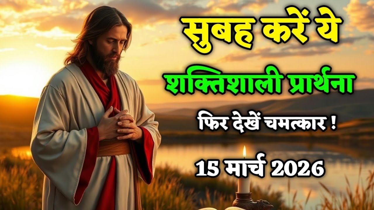 6 मिनट की ये प्रार्थना जरूर सुनें | 15 मार्च सुबह की प्रार्थना | The Bible Project 