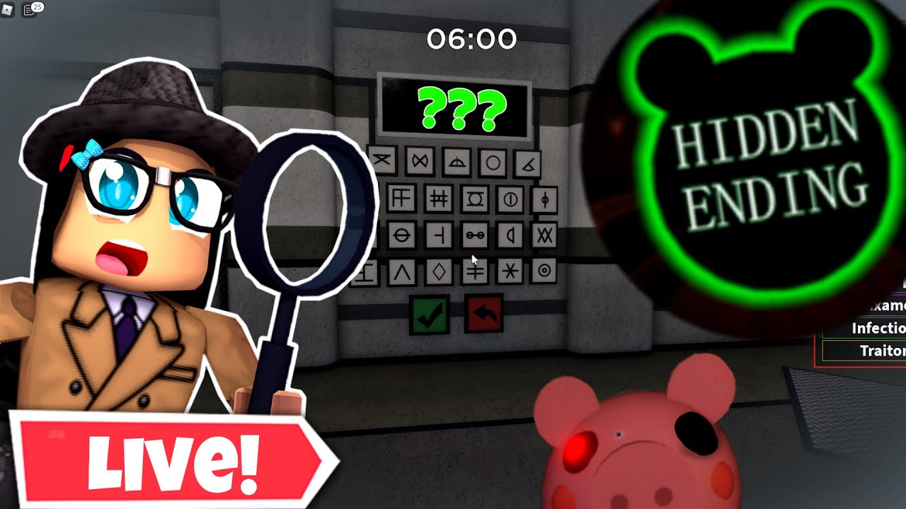 🐷 MELZINHA e o MISTÉRIO do PIGGY HIDDEN ENDING (Roblox)