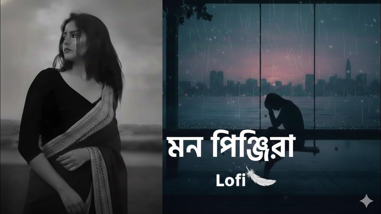 ❤️মন  পিঞ্জিরায় | Mon pinjirai | (bangla slowed &reverb)#bangla #song #viralvideo #youtube