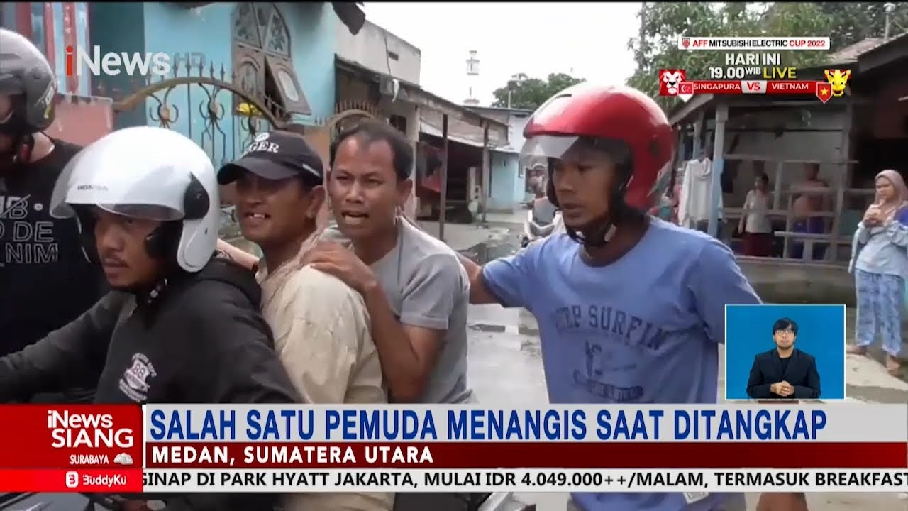 Gerebek Kampung Narkoba, Pemuda di Medan Menangis saat Ditangkap Polisi #iNewsSiang 30/12