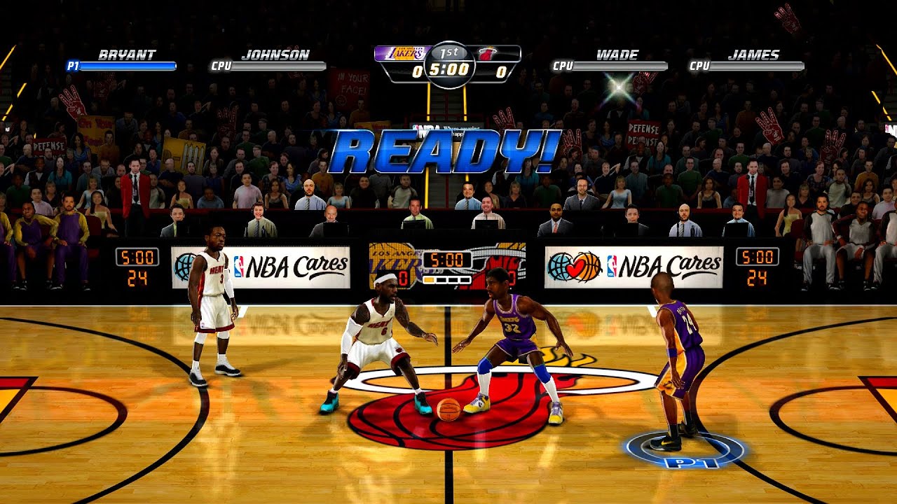 NBA Jam: On Fire Edition - LA Lakers vs. Miami Heat [1080p 60 FPS]