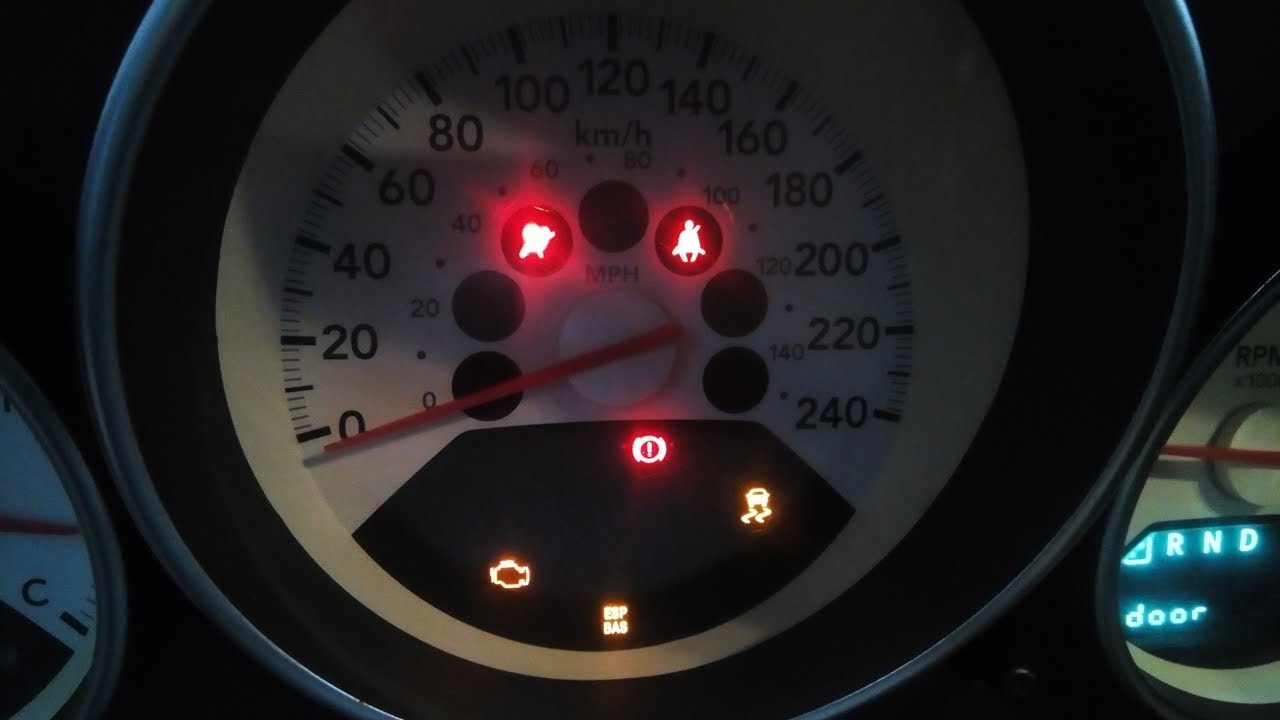 DIAGNOSTICO LUZ AIRBAG,  ABS-ESP     DODGE CALIBER