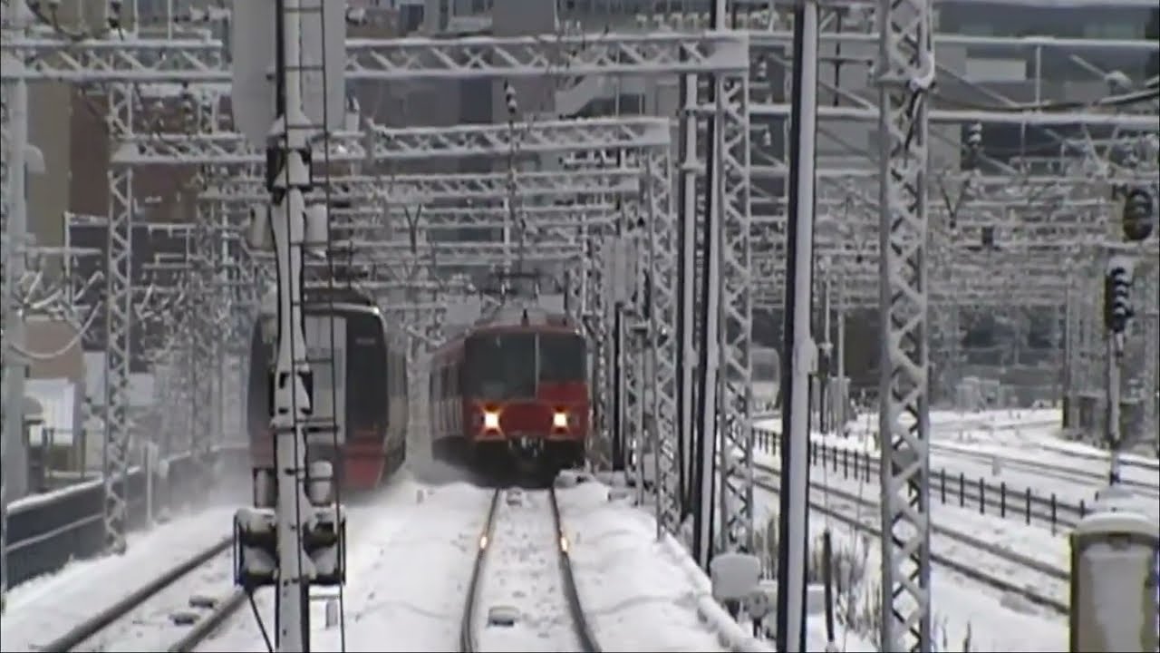 【JR東海/名鉄/新幹線】2012年雪の栄生駅での観察記録