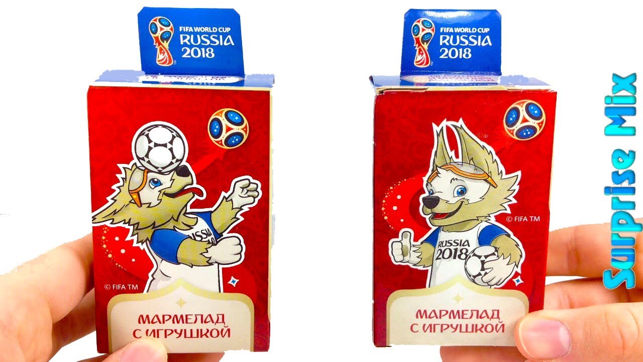 FIFA 2018 Russia от СВИТ БОКС Сюрпризы Игрушки ВОЛК ЗАБИВАКА Символ ЧЕМПИОНАТ МИРА ПО ФУТБОЛУ