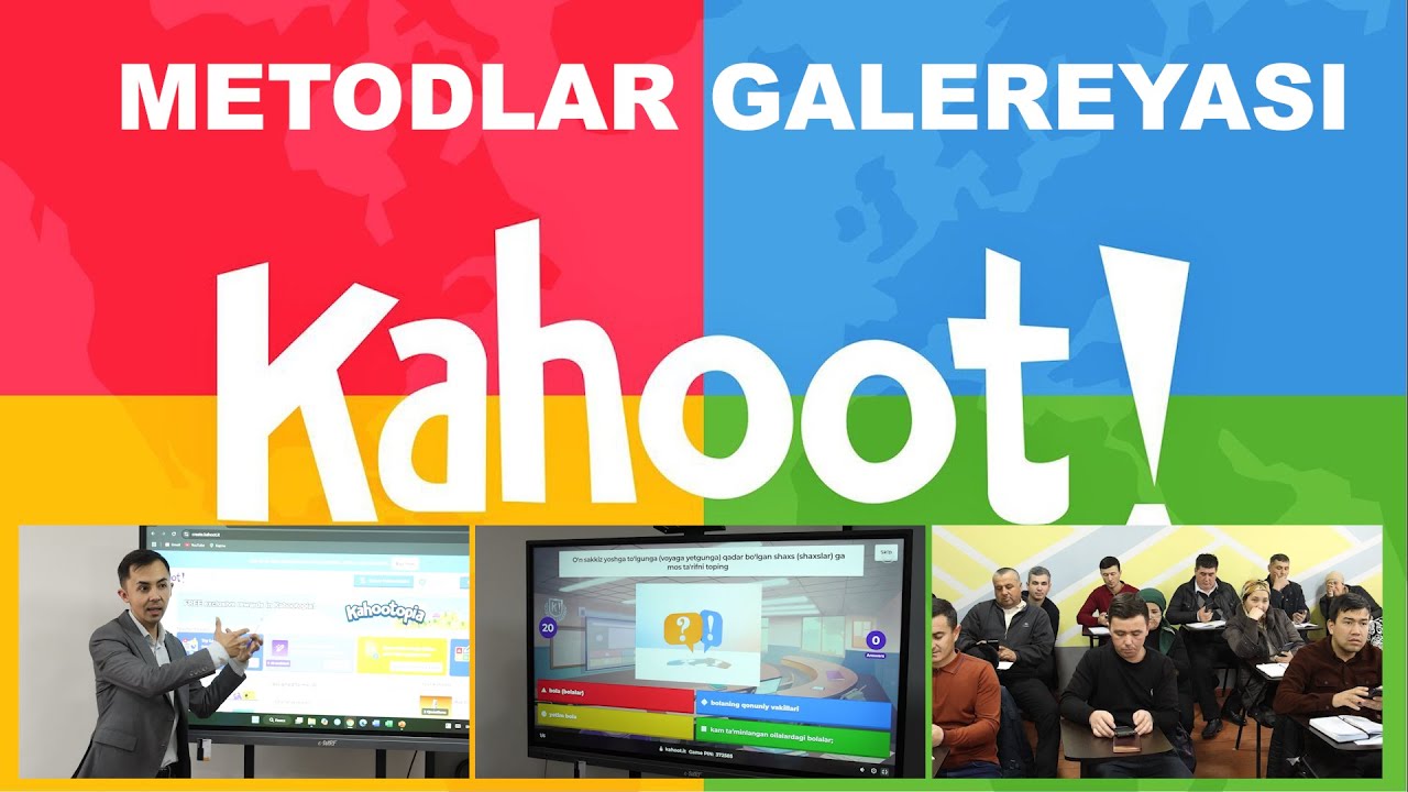 #METODLAR_GALEREYASI Kahoot platformasidan foydalanish!