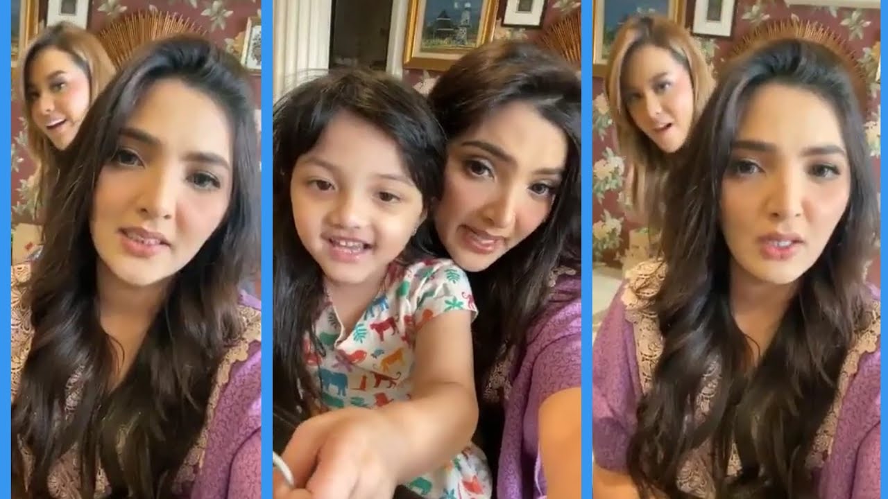 Bunda Ashanty Live Bareng Arsy dan Aurel yg lagi sakit 😍😘