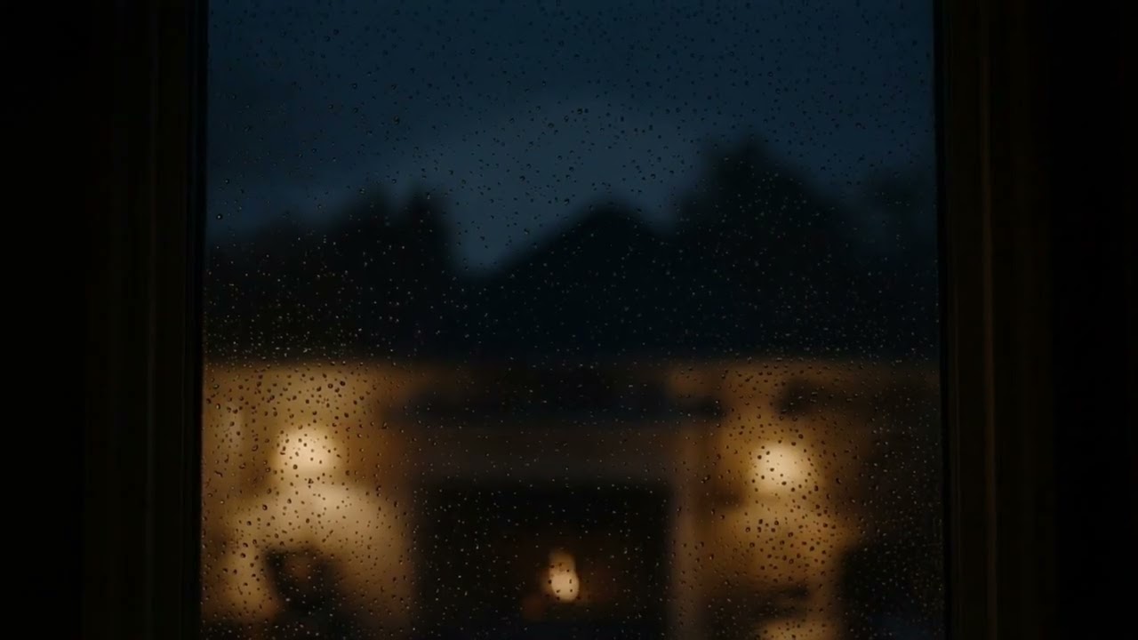 Night Rain on Roof 🌧 Calm Sleep Sounds (No Music)
