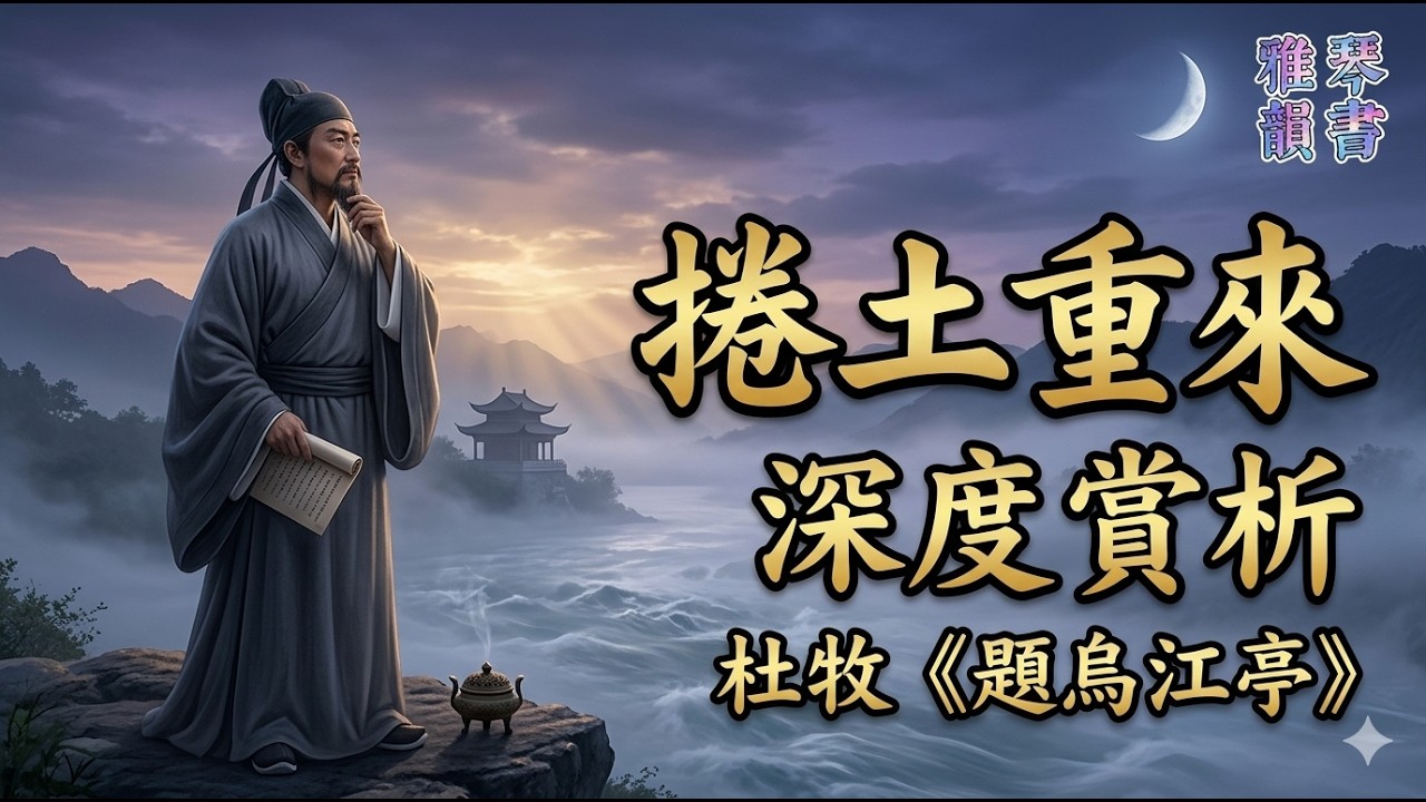 【古詩詞鑒賞】唐詩  | 杜牧  | 《題烏江亭》 |  詠史詩  |  七言絕句  |   Appreciation and Analysis of Chinese Poetry