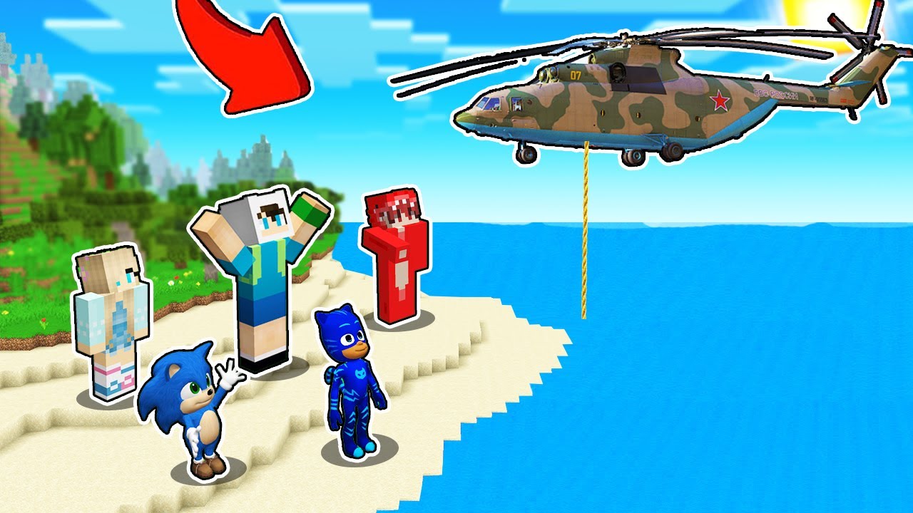 HELİKOPTER BİZİ KURTARMAYA GELDİ! 🚁 Minecraft Hayalet Adası SON