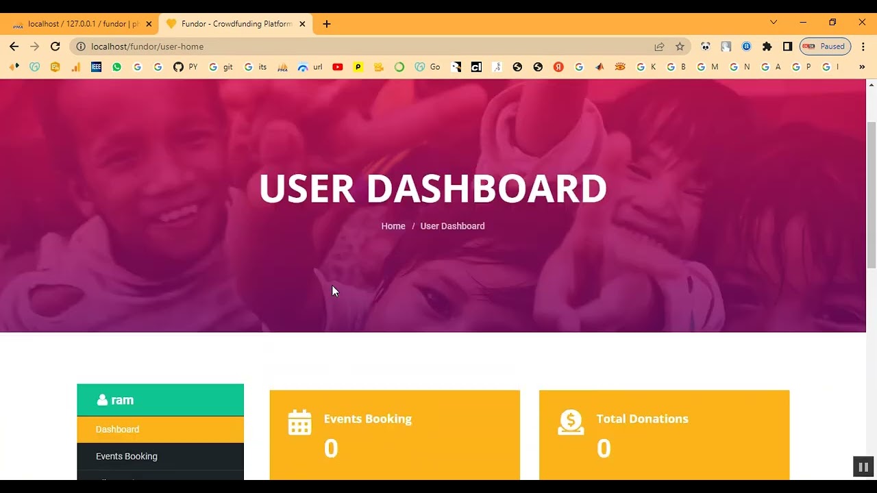 Donation Management System in PHP