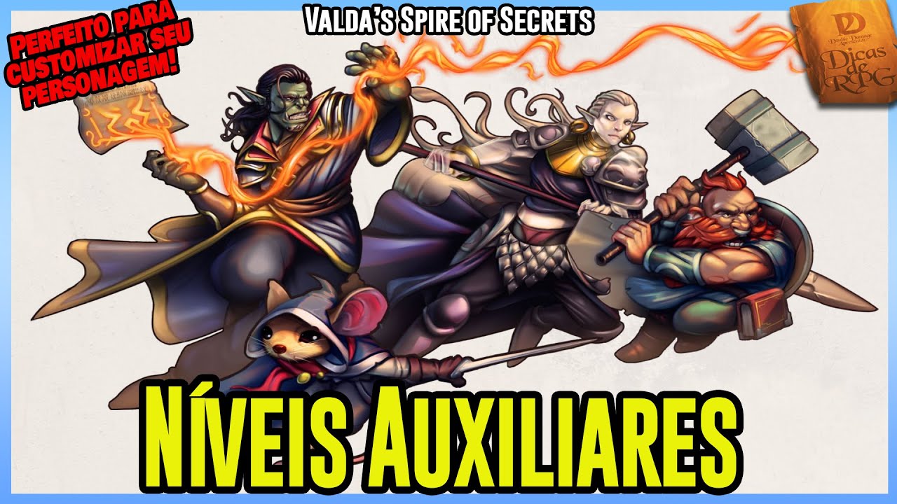 Níveis Auxiliares - Valda's Spire of Secrets - Dicas de RPG #174