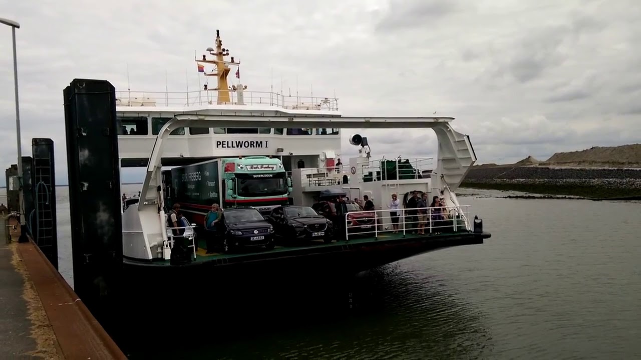 MS Pellworm ansteuern und Anlegen Nordstrand