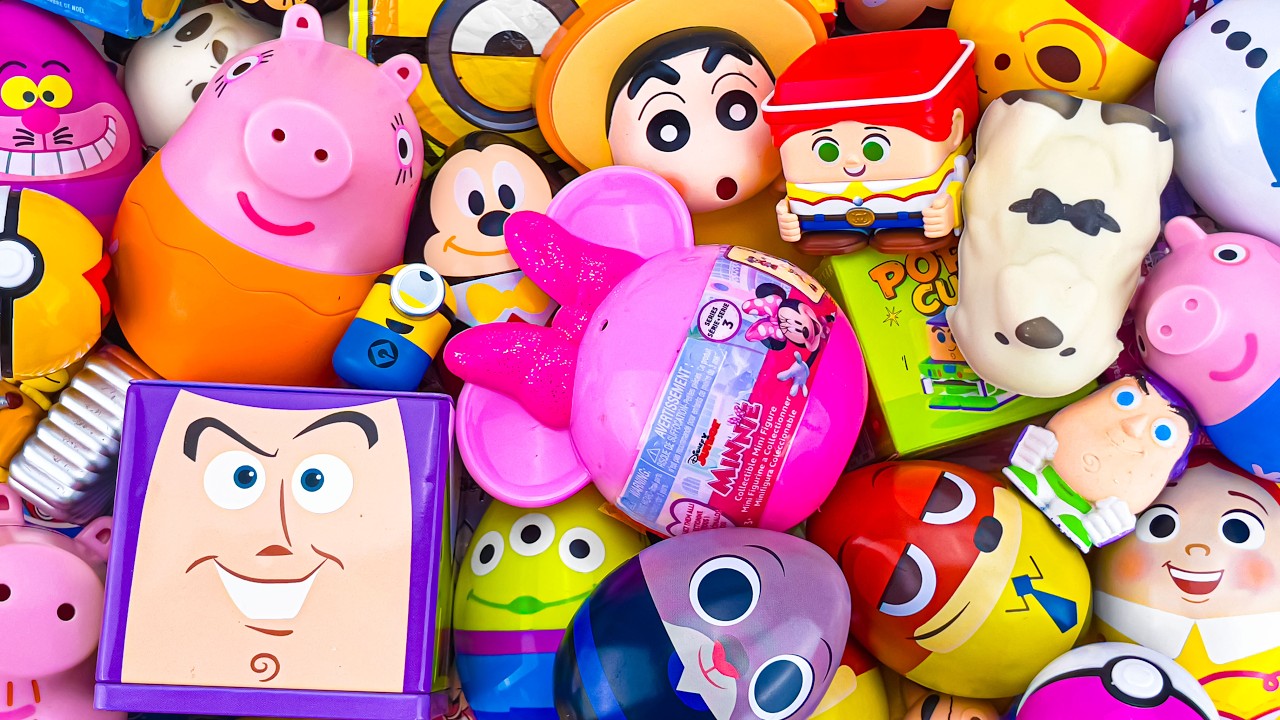 ASMR DISNEY Mickey SQUISHY Mystery Toys UNBOXING | NO TALKING