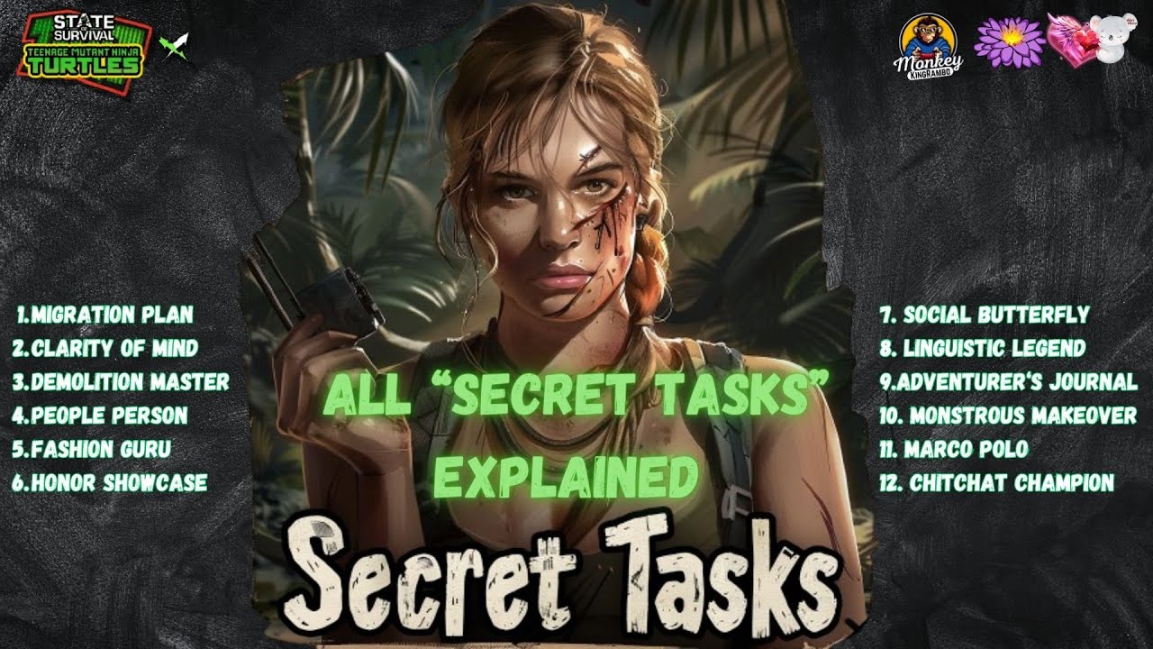 STATE OF SURVIVAL x TMNT: OPERATION FESTIVAL - ALL SECRET TASKS
