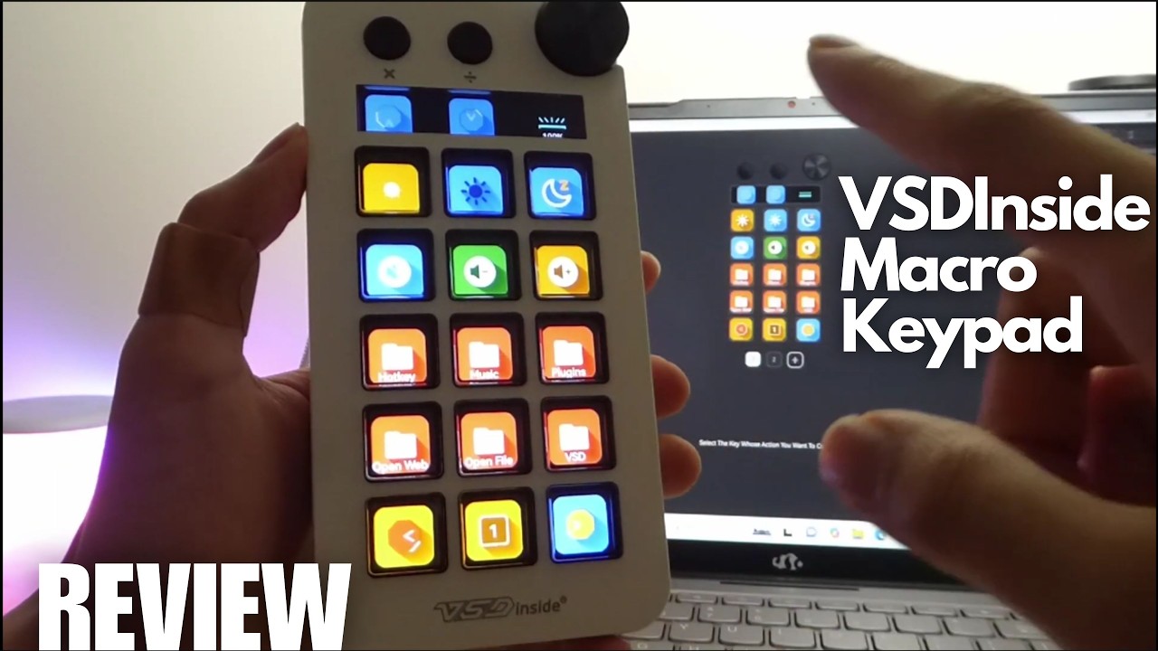 REVIEW: VSDInside Macro Keypad | Stream Deck Keyboard - Tiny Screens Underneath Each Key! (N1/M18)