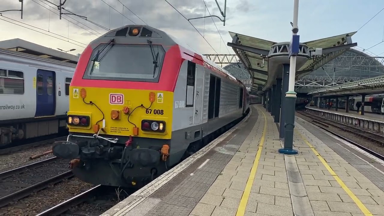 TFW Class 67 is seen departing Manchester Piccadilly with tones!