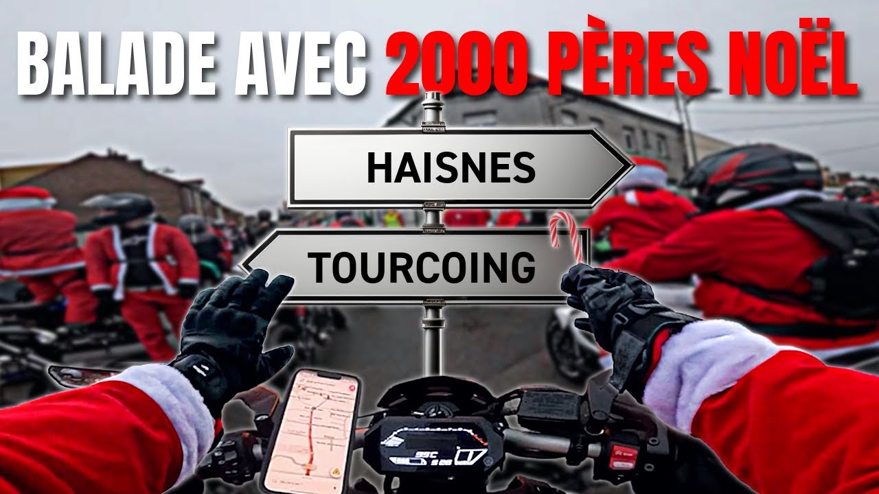 UNE BALADE AVEC 2000 PÈRES NOËL ! ​🎅