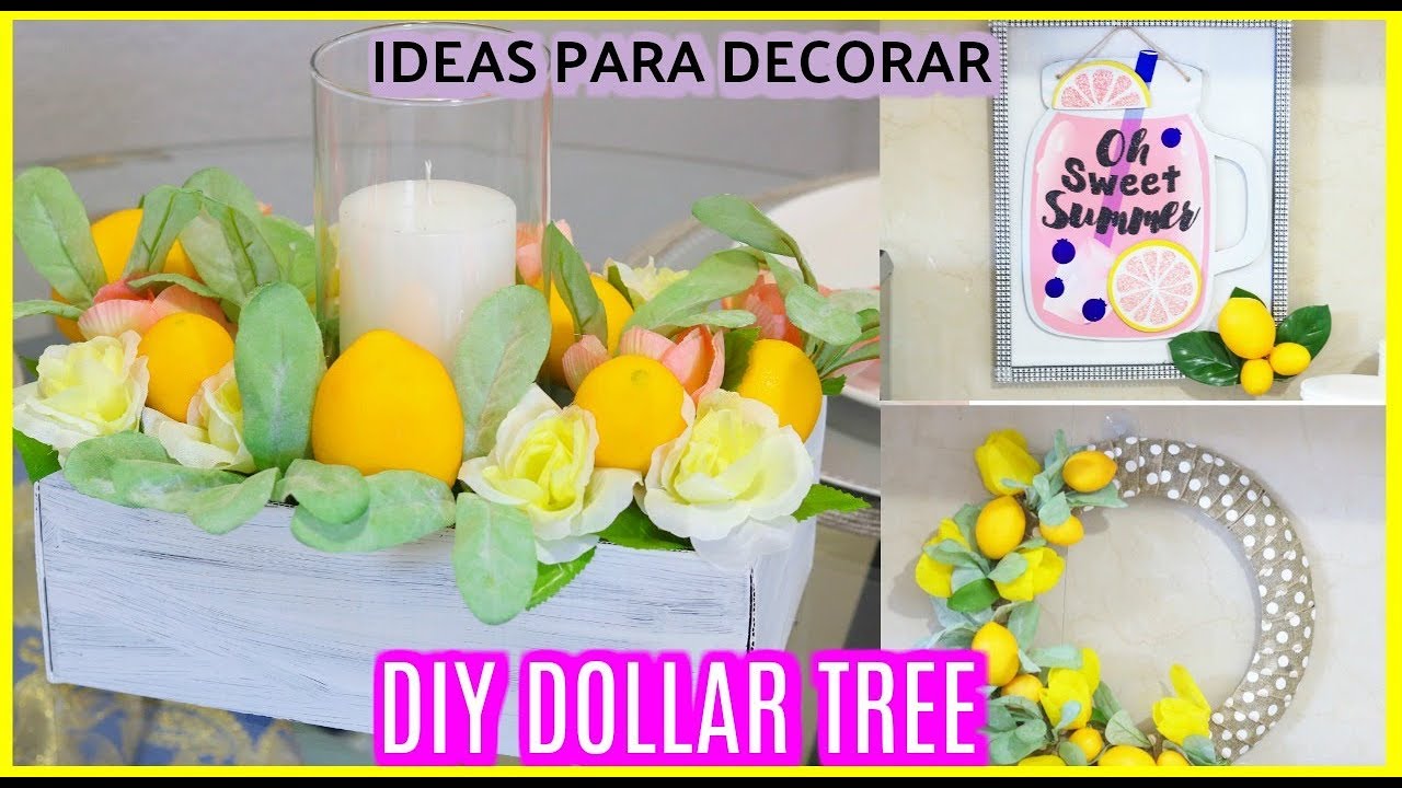 DIY DOLLAR TREE I IDEAS PARA DECORAR LA COCINA I DECORACION CON LIMONES VERANO 2019 I DECORACIONES