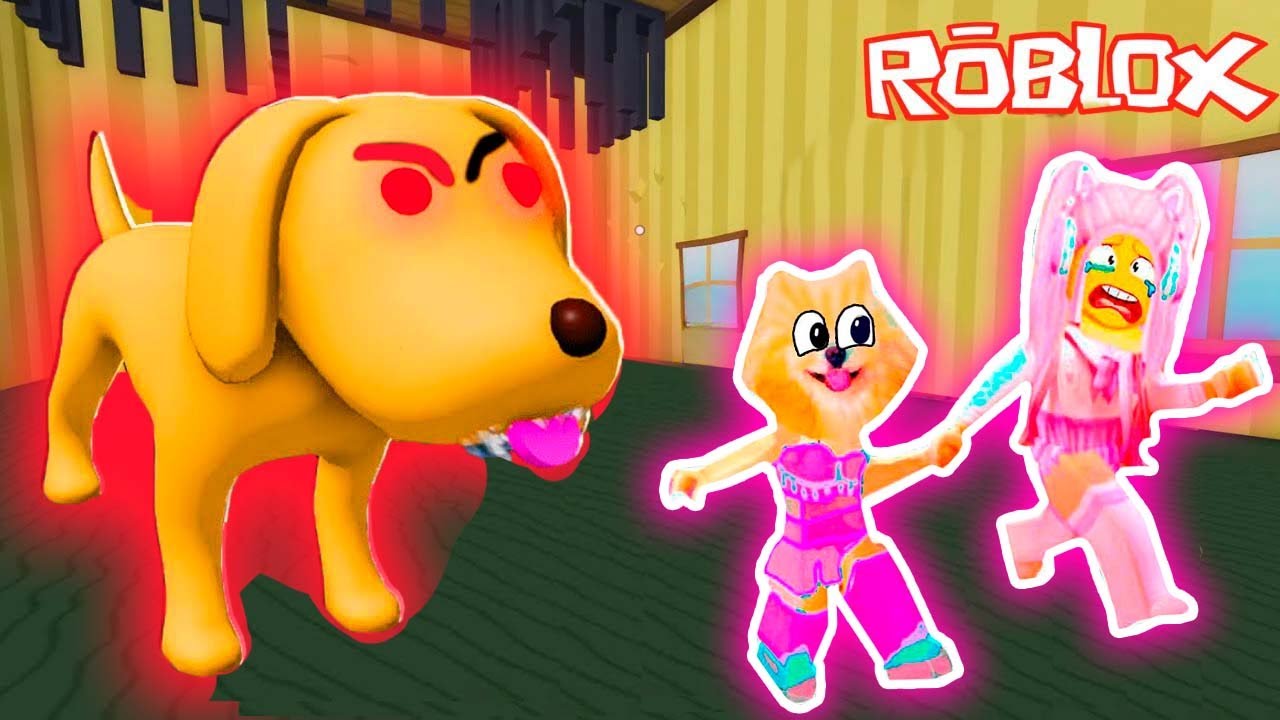 СОБАКА БЕЖИТ ЗА МНОЙ ХОТЬ Я И СОБАЧКА ! УБЕГАЮ ОТ ЗЛОЙ СОБАКИ В ROBLOX