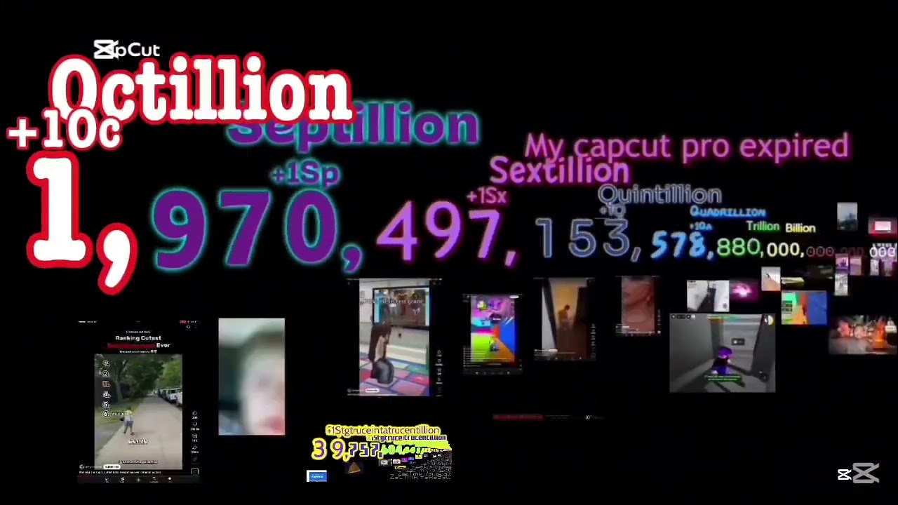 Numbers 0 to 1 nonillion (10/100)