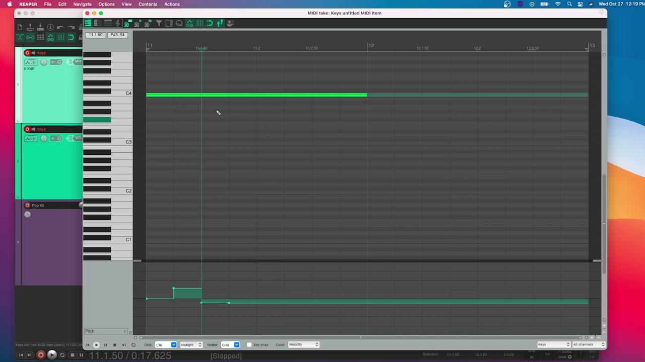 Module 10   video 2   pitch bend (Reaper)