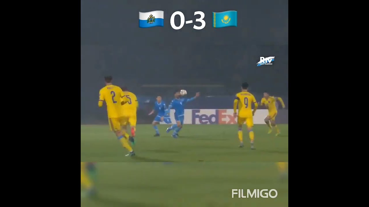San Marino 1-3 Kazakhstan (UEFA Euro 2020 Qualifiers)🇸🇲🇰🇿 #shorts