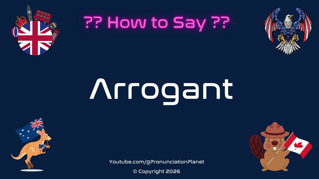 😏👑 How to Pronounce Arrogant? (CORRECTLY) | Pronunciation Planet