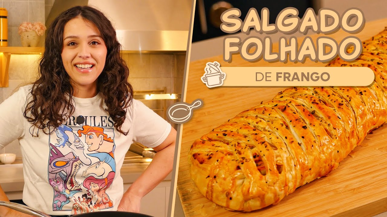 Salgado Folhado de Frango - Maethe Chef