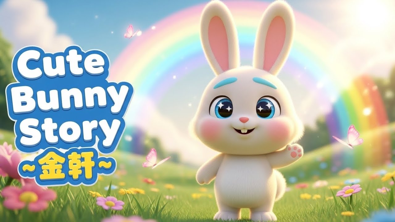 Ricky the Happy Rabbit 🐰 | Kids Cartoon Bunny Story | Fun Learning Poem