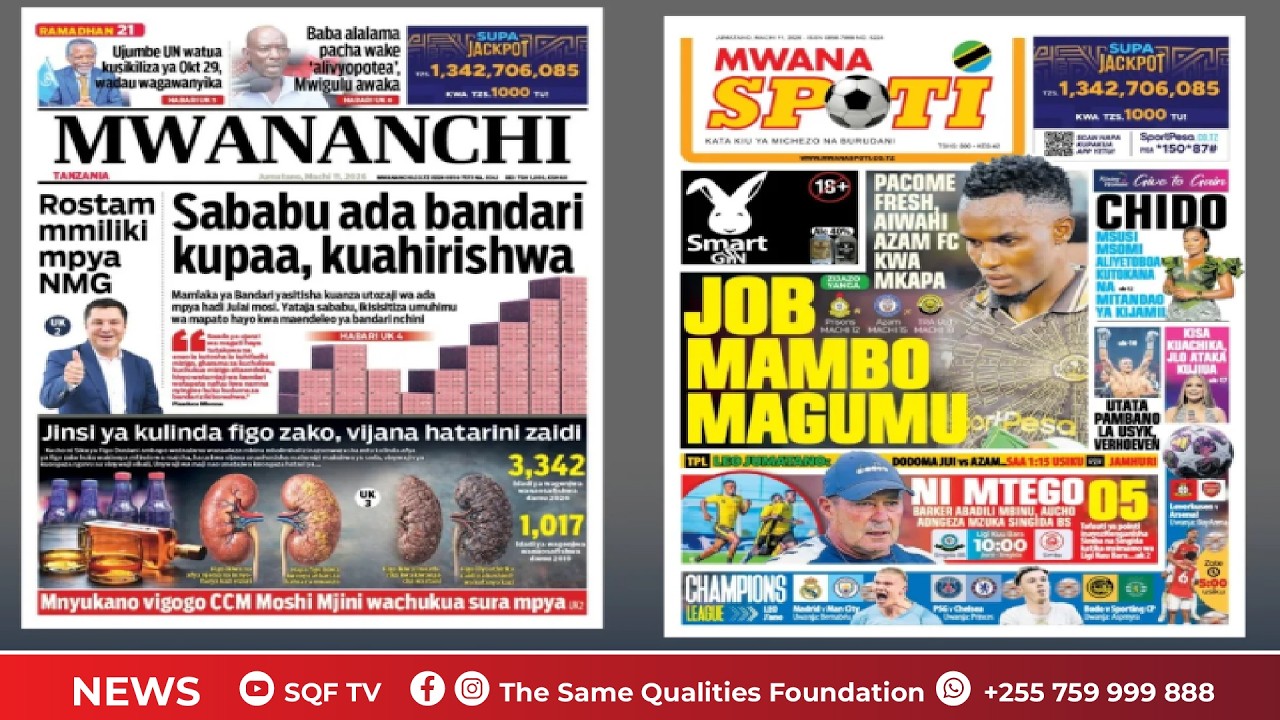 🔴LIVE: YALIOJIRI MAGAZETINI LEO MARCH 11, 2026