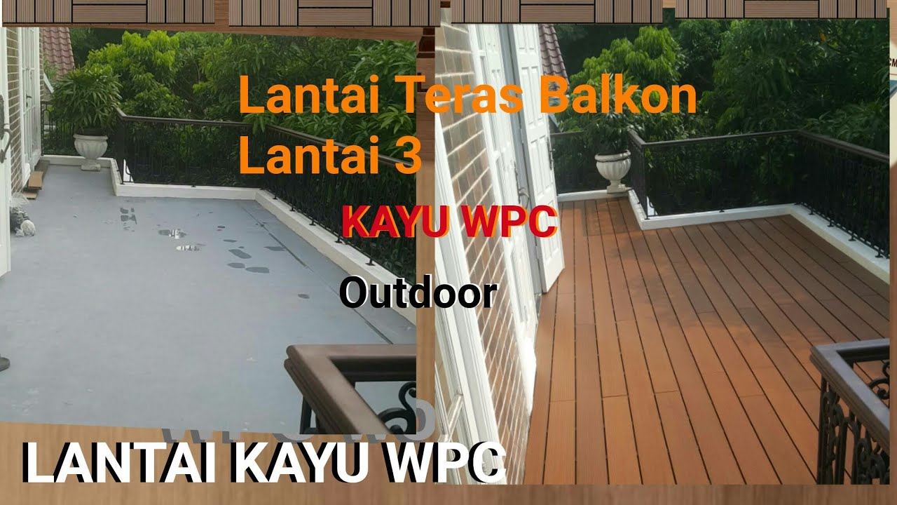 Teras Balkon Atas Lantai Decking #wpcdecking #terasrumah #decking #lantai