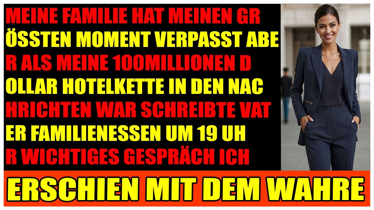 Meine Familie verpasste meine Hochzeit – doch als meine $100M-Hotelkette in den Nachrichten war, sc