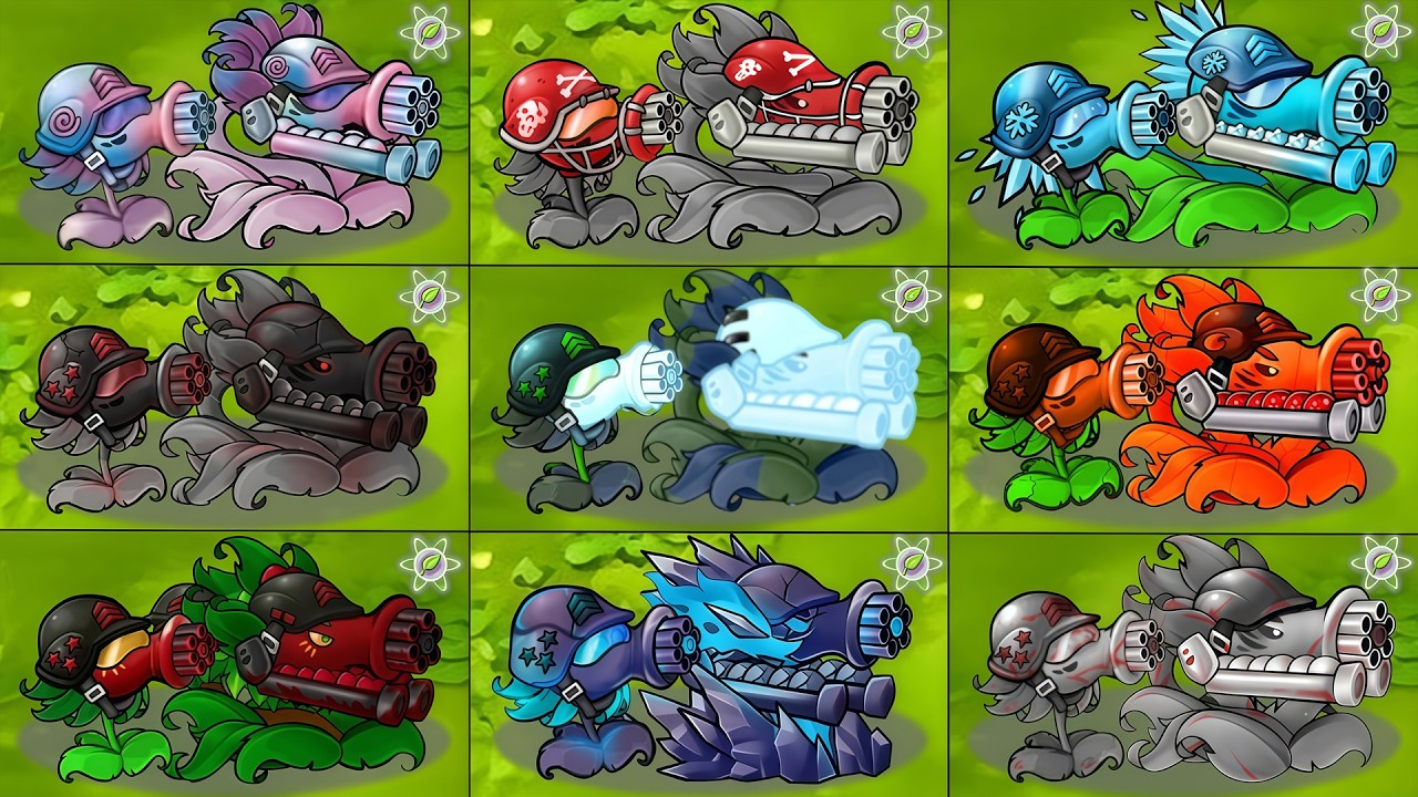 PVZ Fusion 3.4 Challenge - All Team Gatling Plant Fusion vs Obsidian Gargantuar - Who Will Win?