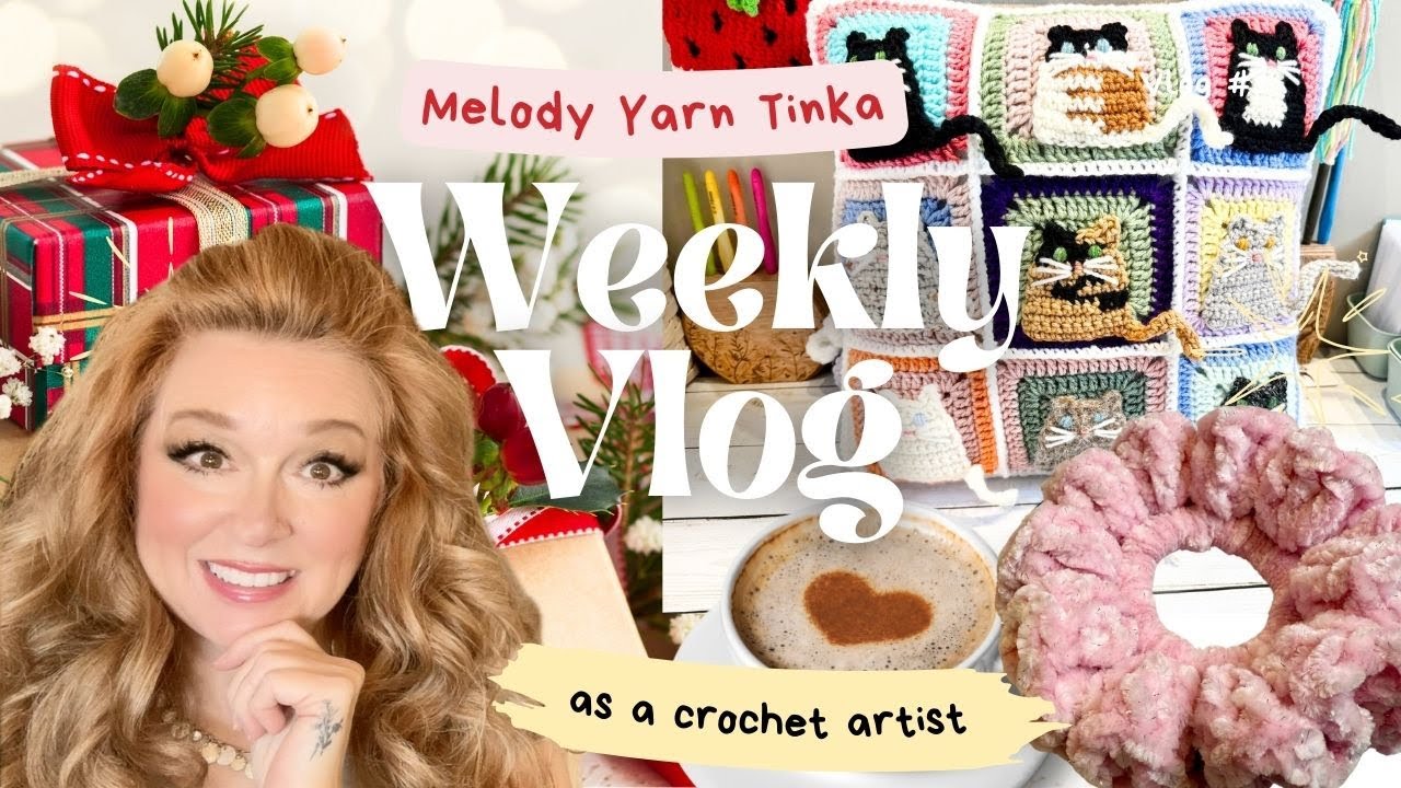 Crochet Small business Vlog A week in my life as a crochet creative! My 1st vlog 💕