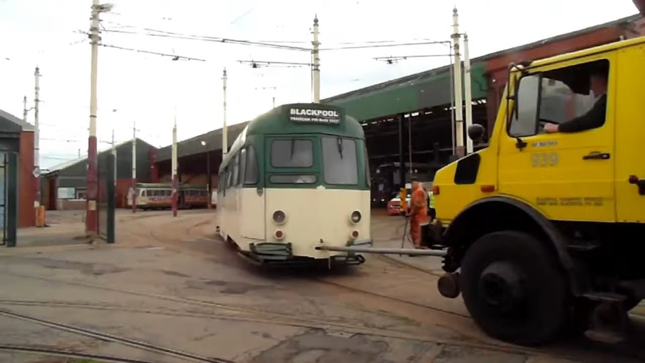 BLACKPOOL HERITAGE TRAMS 2017/2023 SAVE OURS TRAMS RIGBY ROAD HERITAGE TRAM DEPOT TRAMTOWN