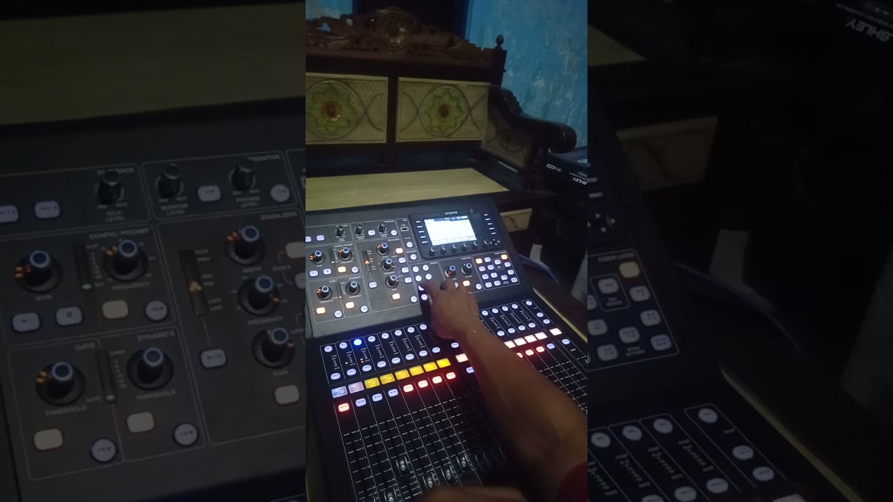 setting efek vocal dan delay mixer midas m32r live #midasm32