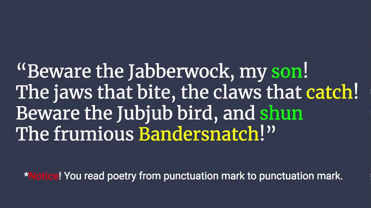 The Jabberwocky