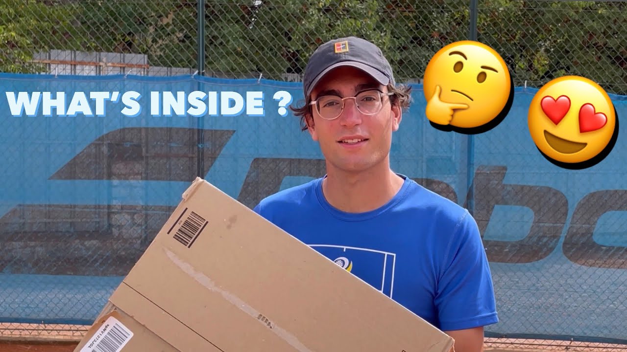 I received a box full of tennis items 😍