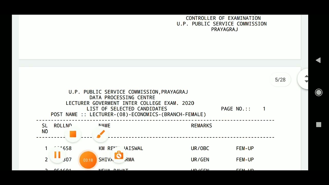 UPPSC GIC FINAL RESULT
