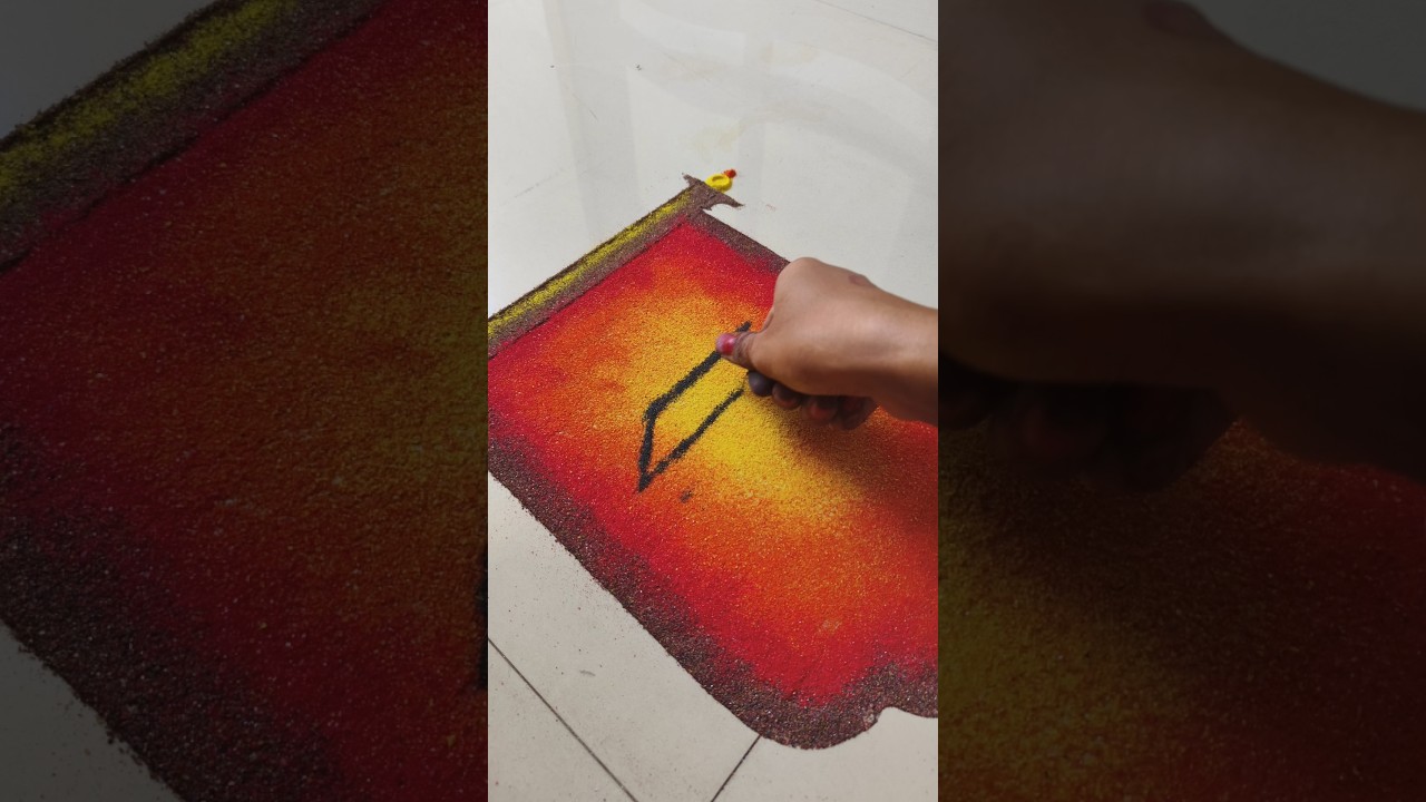 Shiv Jayanti Rangoli 🚩🙏 शिवजयंती रांगोळी 19 February Rangoli #shivjayantirangoli#19februaryrangoli