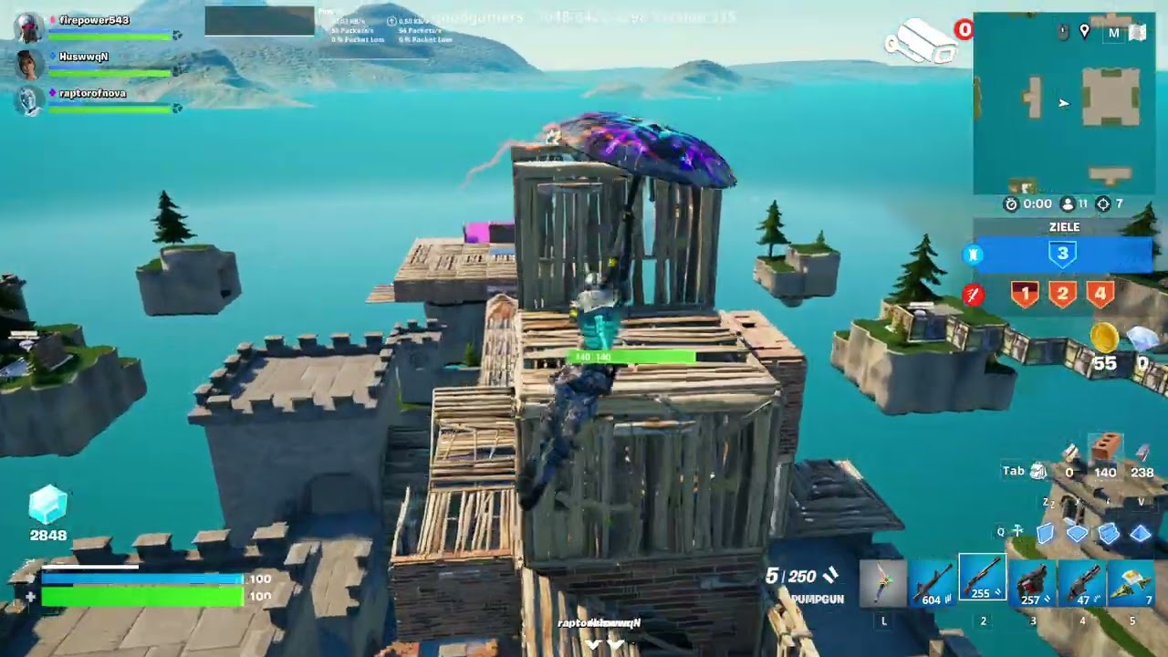 Fortnite Bedwars 🛏️ Gameplay PC Very Strong Win  💪
