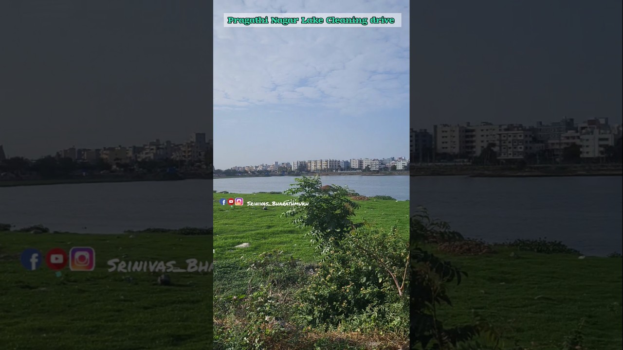Pragathi Nagar Lake Cleaning drive | Save Hyderabad Lakes #volunteering #savelakes  #trendingshort