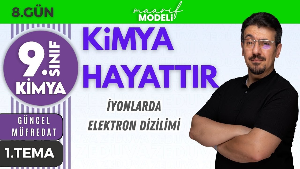 İyonlarda Elektron Dizilimi+ PDF 📌 9 SINIF KİMYA YENİ MÜFREDAT 2025 📌1 ÜNİTE GÜN 8