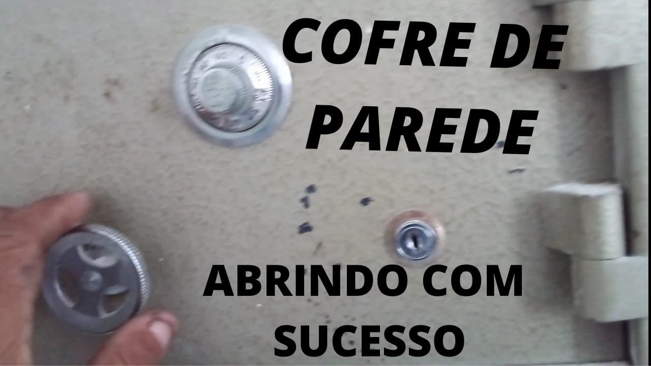 COFRE DE PAREDE ABRINDO COM SUCESSO / CHAVEIRO CESAR
