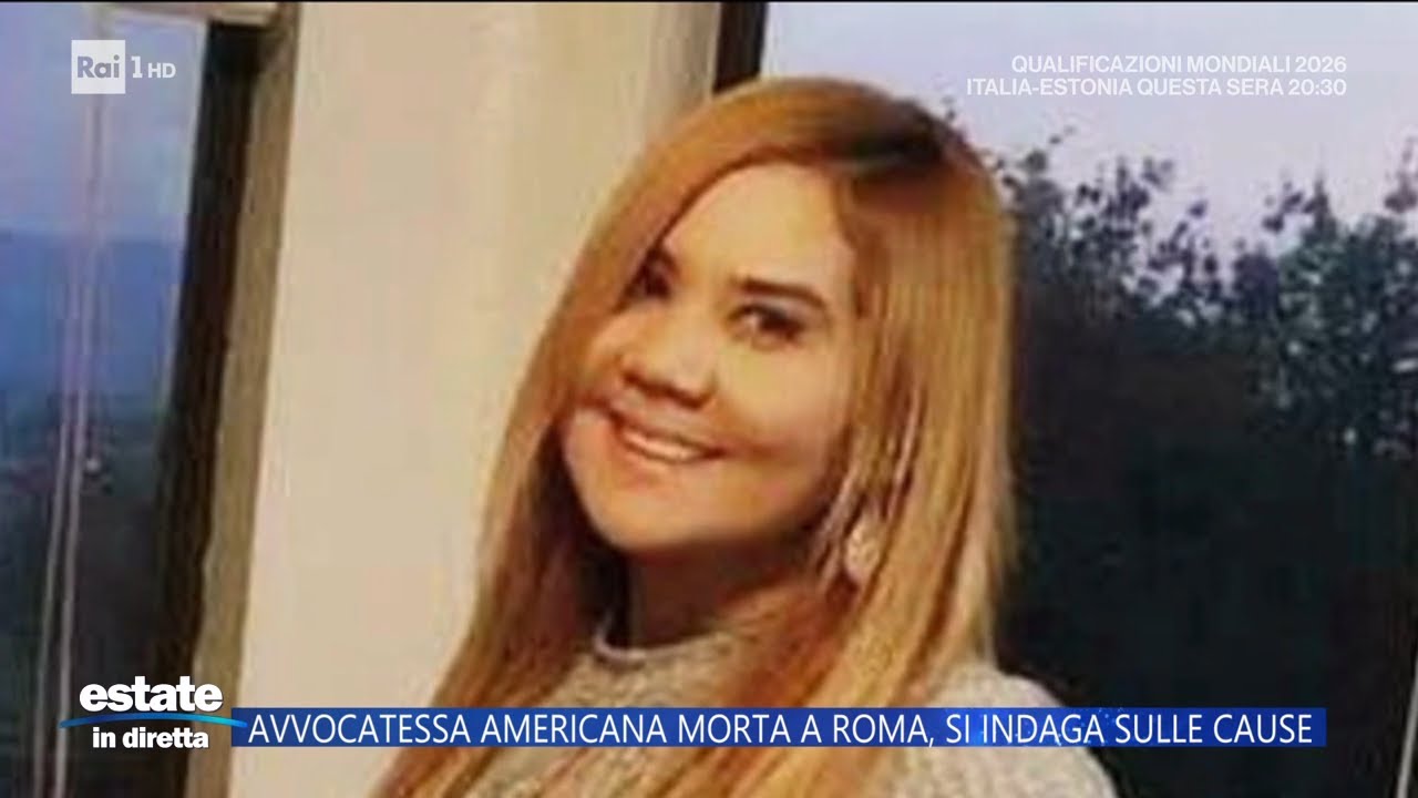 Avvocatessa americana morta a Roma, si indaga sulle cause - Estate in diretta 05/09/2025