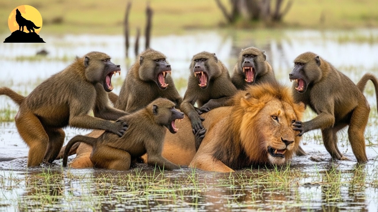 Babuinos vs Leones | La Venganza Más Brutal en la Sabana Africana | animales salvajes