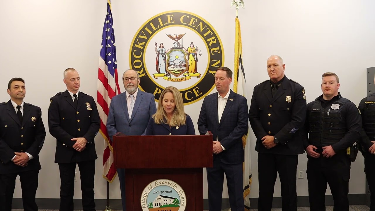 Rep. Gillen and Village of Rockville Centre Police Camera Funding Press Conference